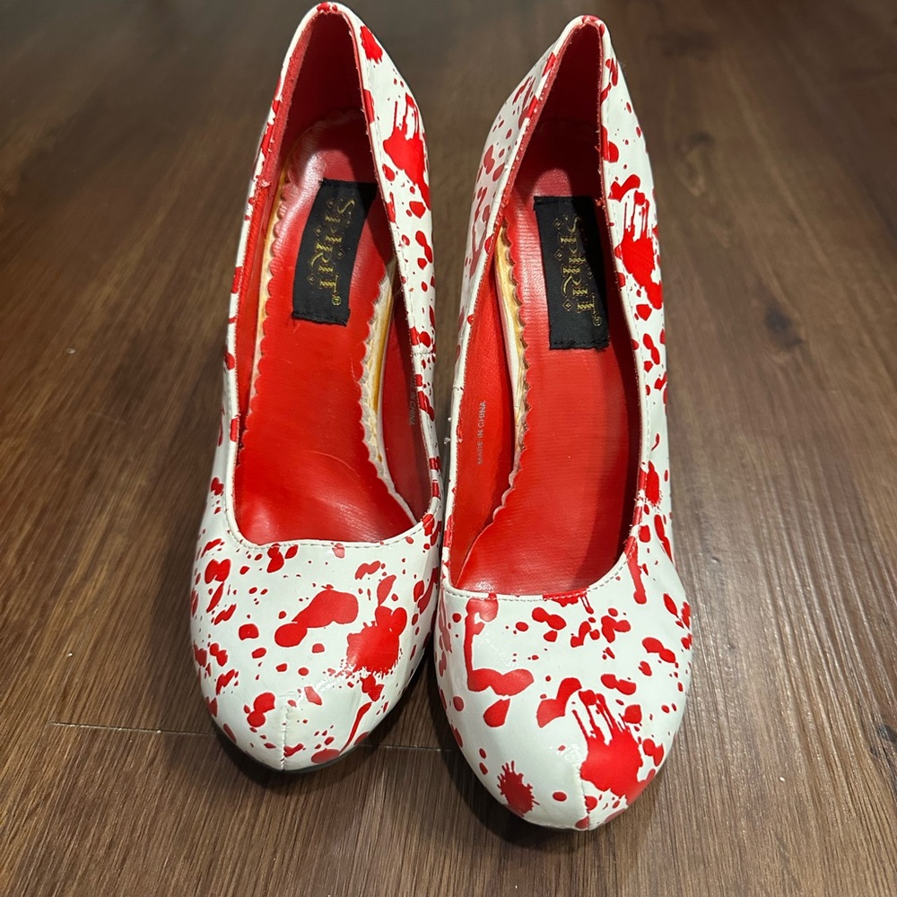 Spirit Red and White Heels